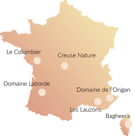 Naturistencampings in Frankrijk